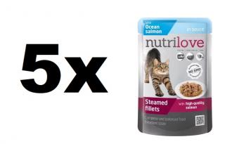 Nutrilove Cat kapsička s lososem v omáčce bal. 5x85g DOPRODEJ  sleva 2% při registraci