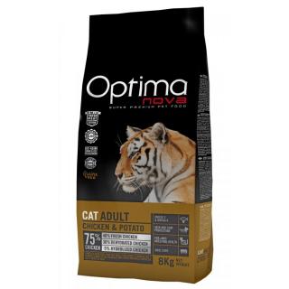 OPTIMAnova CAT CHICKEN GRAIN FREE 8kg  + Dárek 2x masová kapsička ZDARMA