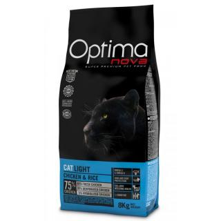 OPTIMAnova CAT LIGHT 8kg  + Dárek 2x masová kapsička ZDARMA