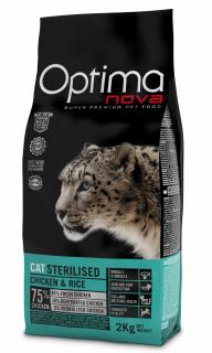 OPTIMAnova CAT STERILISED 8kg  + Dárek 2x masová kapsička ZDARMA