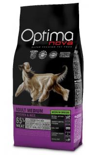 OPTIMAnova Dog Adult Medium Chicken & Rice 12 kg  + Dárek Hovězí konzerva 415g ZDARMA