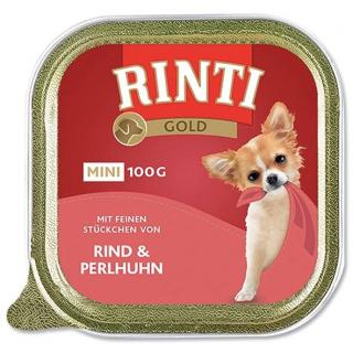 Rinti Dog Gold Mini vanička hovězí+perlička 100g
