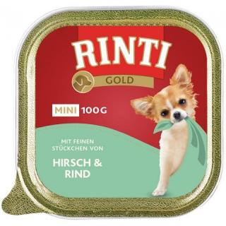 Rinti Dog Gold Mini vanička jelen+hovězí 100g