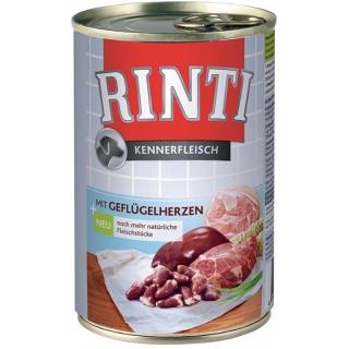 Rinti Dog Kennerfleisch konzerva drůbeží srdíčka 400g