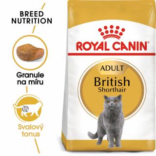 ROYAL CANIN British Shorthair Adult  British Shorthair Adult granule pro britské krátkosrsté kočky Hmotnost (g/kg): 10kg
