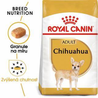 ROYAL CANIN Chihuahua Adult  Chihuahua Adult granule pro dospělou čivavu Hmotnost (g/kg): 1,5kg