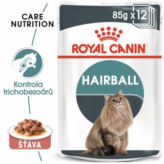 ROYAL CANIN Hairball Care Gravy 12x85G (bal.)  Hairball Care Gravy kapsička pro kočky ve šťávě pro správné vylučování smotků ve šťávě