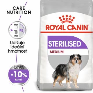ROYAL CANIN Medium Sterilised - granule pro kastrované střední psy  Masové granule pro kastrované střední psy Hmotnost (g/kg): 12kg