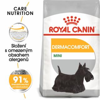 ROYAL CANIN Mini Dermacomfort - granule pro malé psy s problémy s kůží Hmotnost (g/kg): 8kg
