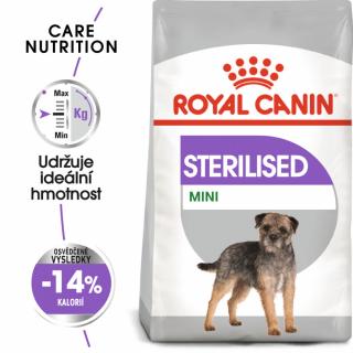 ROYAL CANIN Mini Sterilised - granule pro kastrované malé psy  Masové granule pro kastrované malé psy Hmotnost (g/kg): 1kg