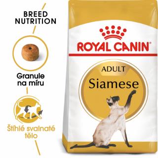 ROYAL CANIN Siamese Adult granule pro siamské kočky  granule pro siamské kočky Hmotnost (g/kg): 10kg