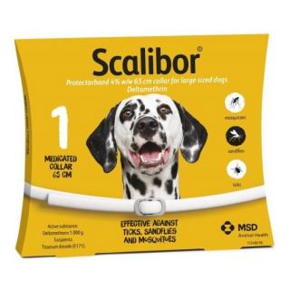 SCALIBOR antiparazitní obojek pro psy 65 cm