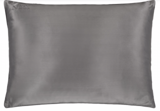 100% hedvábný povlak na polštář 50x70 cm šedý