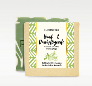 Puremetics mýdlo na ruce s avokádem a zeleným čajem 60 g