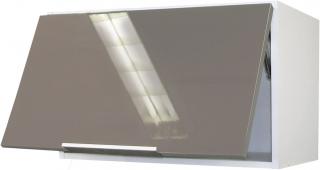 Berlioz Creations CH6HT závěsná skříň do kuchyně v barvě šedobarevného lesku, 60×34×35cm POŠKOZENO AM2