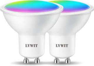 Chytrá žárovka LVWIT GU10 WiFi RGB, 1ks