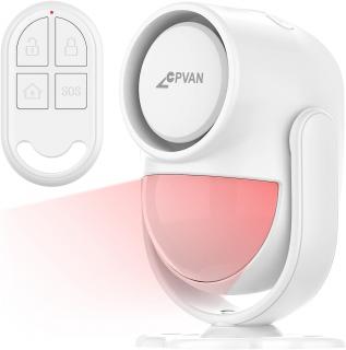 CPVAN hlasitý 125dB alarm s pohybovým senzorem a dálkovým ovládáním se 100m dosahem PR2