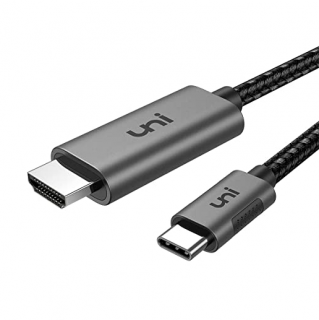 Kabel USB C na HDMI [4K@60Hz vysoká obnovovací frekvence] pro domácí kancelář, uni Type-C [Thunderbolt 3] na HDMI kabel Kompatibilní s MacBook…