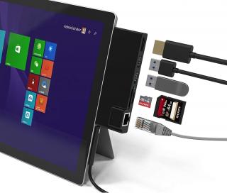 Přenosná dokovací stanice pro Surface Pro 4/5/6 USB Hub Docking Station s 1000M