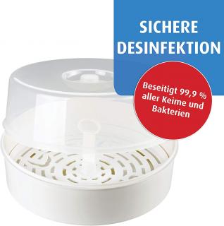 Reer 32951 Micro Vapomat Vaporisator, Mikrovlnný parní sterilizátor, Bílý AM1