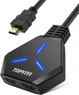 Rozbočovač HDMI 1v2 výstup TOPYIYI
