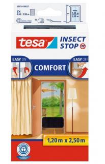 Síť proti hmyzu Tesa Comfort do dveří, antracitová, 1,2m x 2,5m PR1