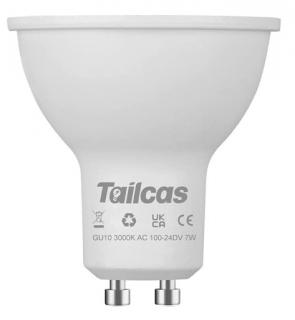 Tailcas GU10 LED 3000K 7W