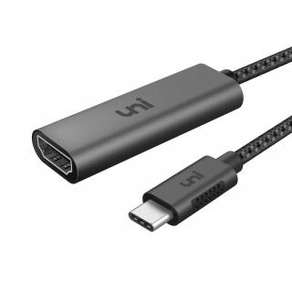UNI® | Adaptér USB C na HDMI (4K @ 60Hz) Barva: Stříbrná