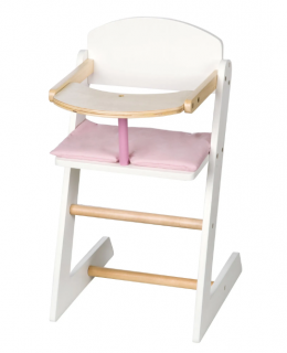 Vysoká stolička pro děti roba  Scarlett , pro děti, lakovaná bílá POŠKOZENO AM2