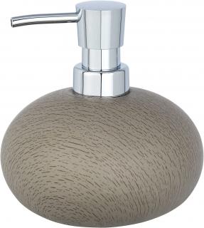 WENKO Joy-Dispenser na tekuté mýdlo, Cement, Hnědá, 12 x 12 x 12,5 cm