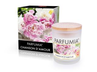 250 ml sójová vonná eko-svíce, CHANSON D’AMOUR, PARFUMIA®