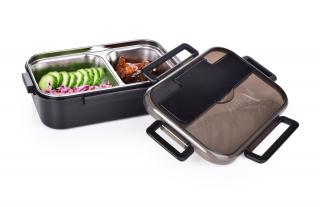 2v1 NEREZ JÍDLOTRANSPORTÉR, BENTO BOX na přenášení jídla 500 + 350 ml