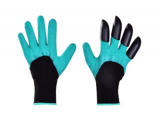 HRABAVICE®, zahradní rukavice se 4 DRÁPY z pevného plastu
