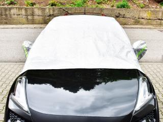 XXXXL sluneční/mrazová plachta 245 x 140 na čelní sklo i boční okénka auta s návleky na zpětná zrcátka
