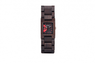 Luxusní dámské dřevěné hodinky HRANATÉ varianta: 2