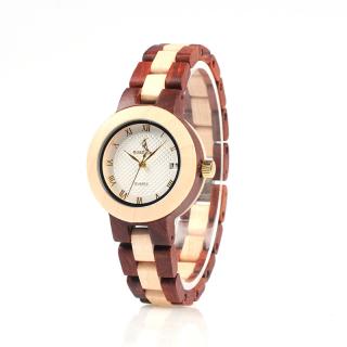 Luxusní dámské dřevěné hodinky QUARTZ SAMANTHA rozměr: světlé