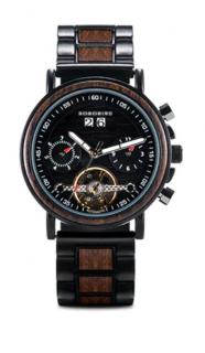Luxusní dámské dřevěné hodinky SPORT barvy: tmavá