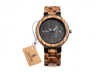 Luxusní pánské dřevěné hodinky JUTEE rozměr: tmavé
