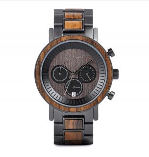 Luxusní pánské dřevěné hodinky MUSCOLINO Barva: tmavá, varianta: 2