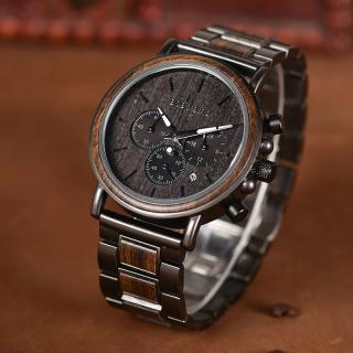 Luxusní pánské dřevěné hodinky QUARTZ TOP SALES
