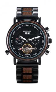 Luxusní pánské dřevěné hodinky SPORT Barva: tmavá