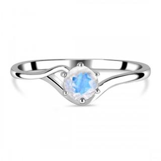 Luxusní stříbrný prsten měsíční kámen Special Moment Velikost: 52