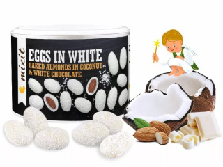 Vajíčka mandle v bílé čokoládě a kokosu Mixit (240 g)