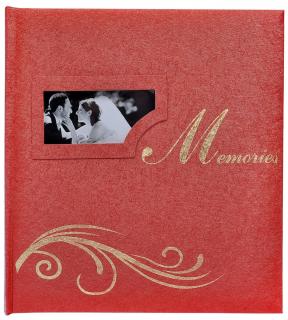 Fotoalbum svatební Wedding memories červené