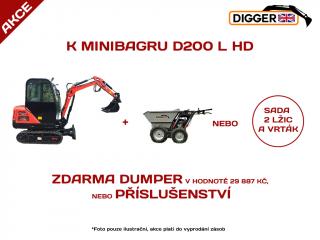 Minibagr Digger D200 L