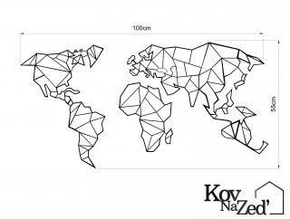 Designová Mapa Světa-L