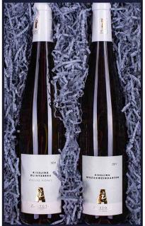 Duo minerálních Rieslingů z Alsaska | Dárkové balení vín z France