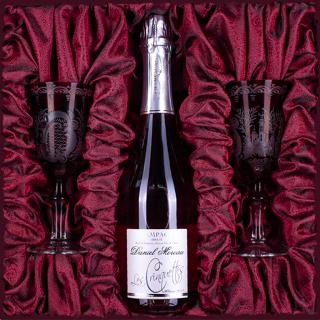 Luxusní kazeta s šampaňským | Skleničky Egermann jako dárek