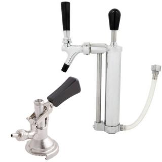 Sada - párty pípa ruční pumpa + naražeč plochý (výčepní zařízení a technika LINDR)