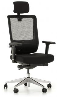 Kancelářská židle Ergolux-černá  + doprava ZDARMA